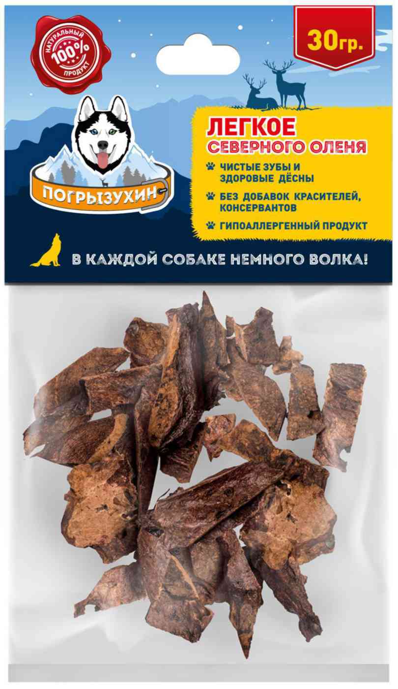 

Лакомство для собак Погрызухин Лёгкое Северного оленя