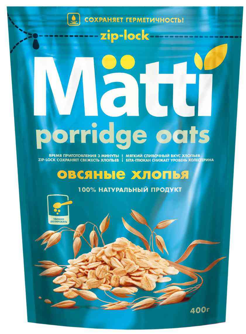 

Хлопья овсяные Matti