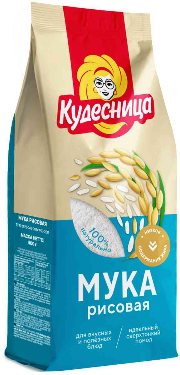 

Мука рисовая Кудесница