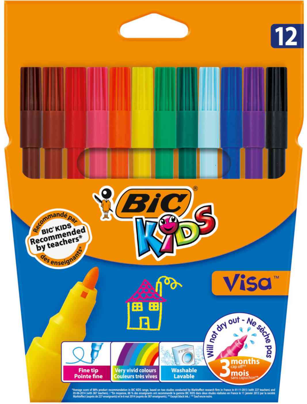 Фломастеры цветные Bic