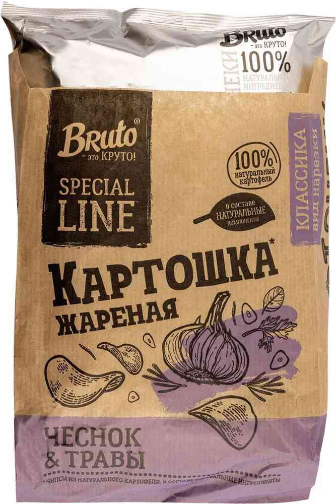 Чипсы из натурального картофеля Bruto