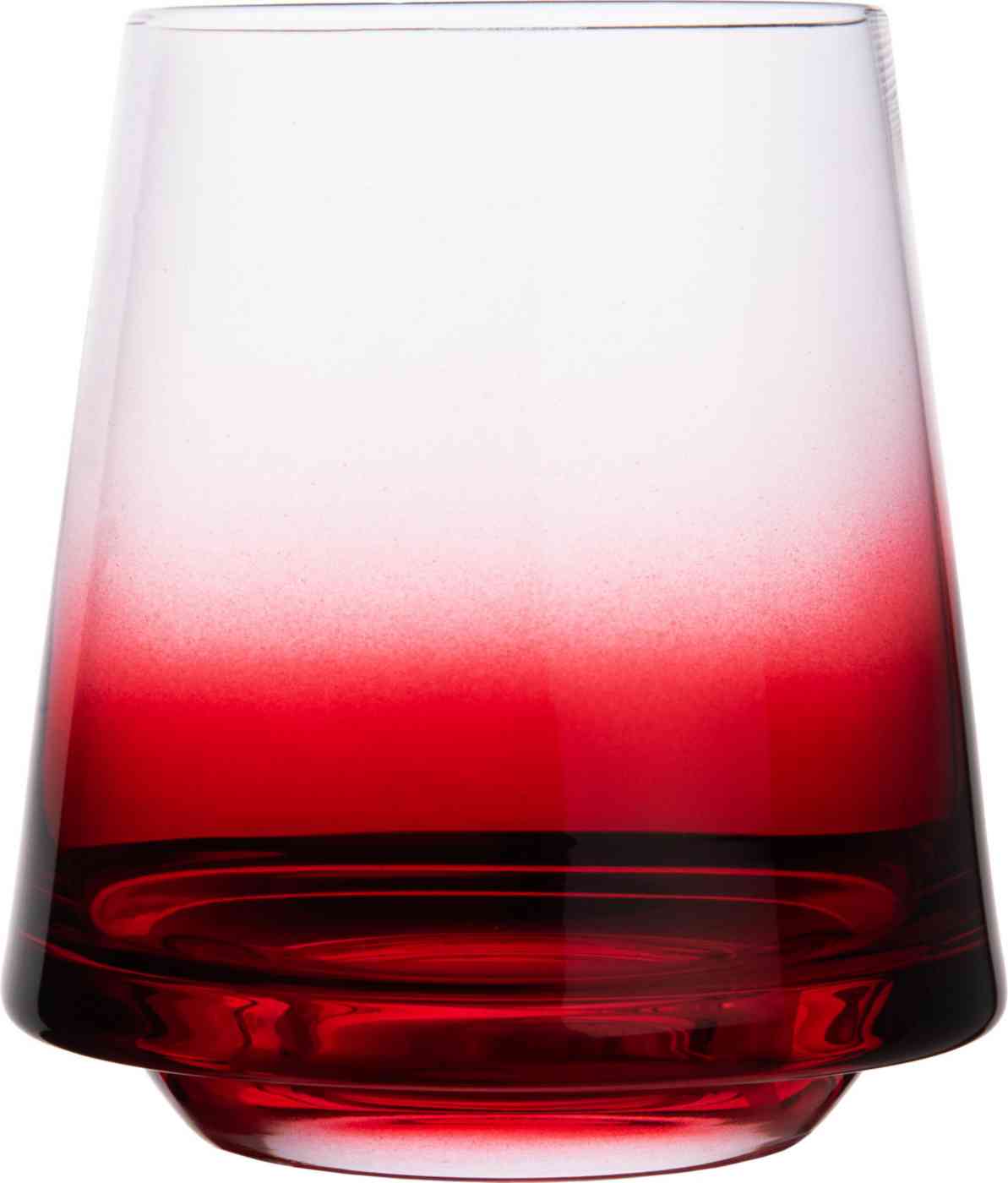 

Стакан хрустальный с красным дном