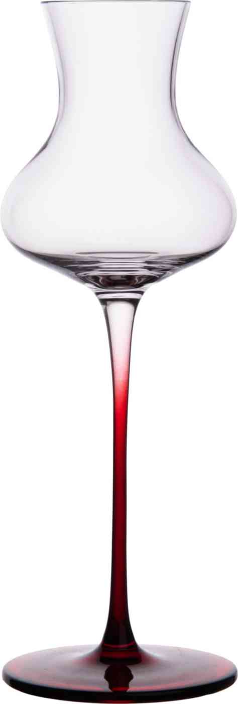 

Бокал для аперитива хрустальный на красной ножке