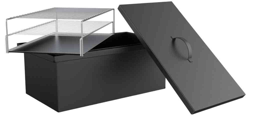

Коптильня двухъярусная Grilllux Smoky Proof Black с гидрозатвором