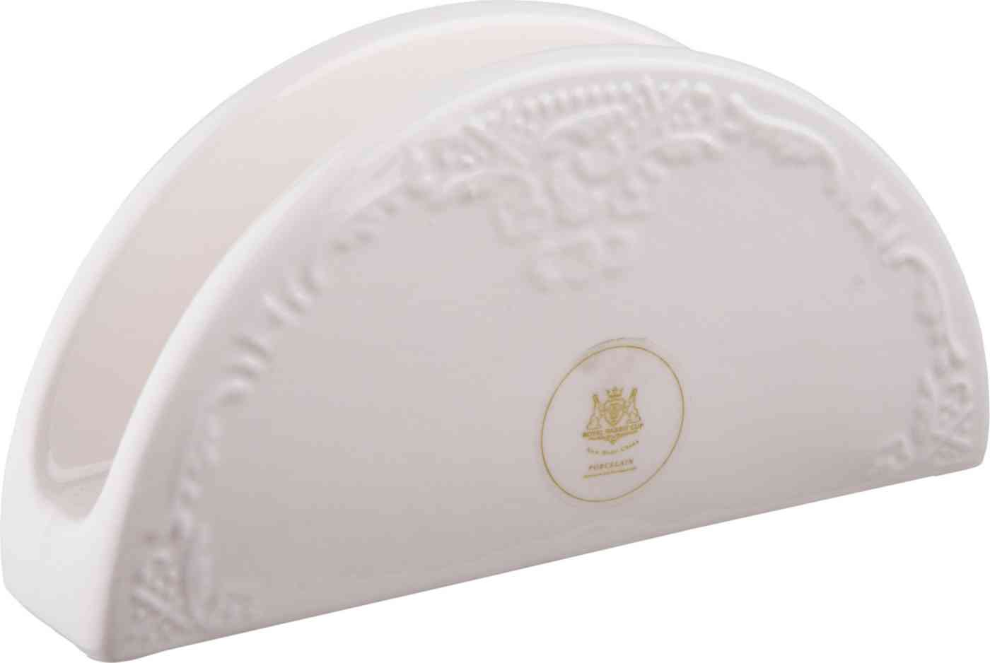 

Салфетница фарфоровая Жасмин, цвет белый