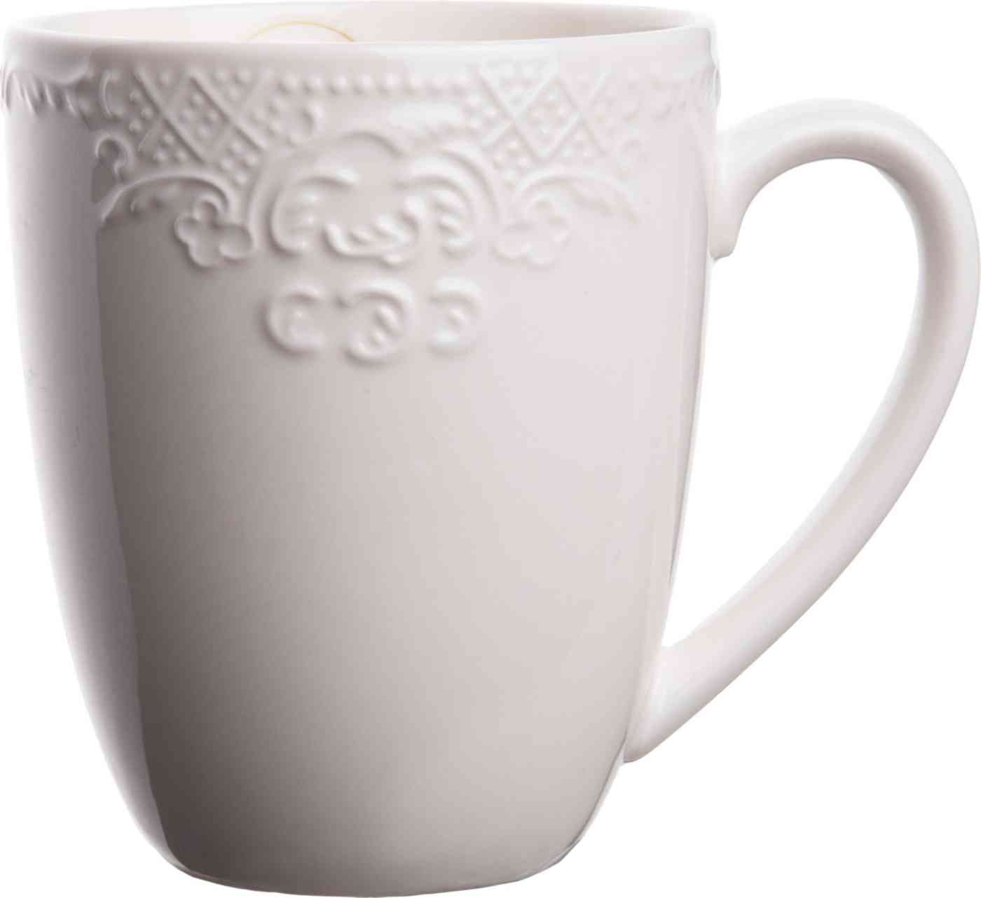 

Кружка фарфоровая Жасмин, цвет белый