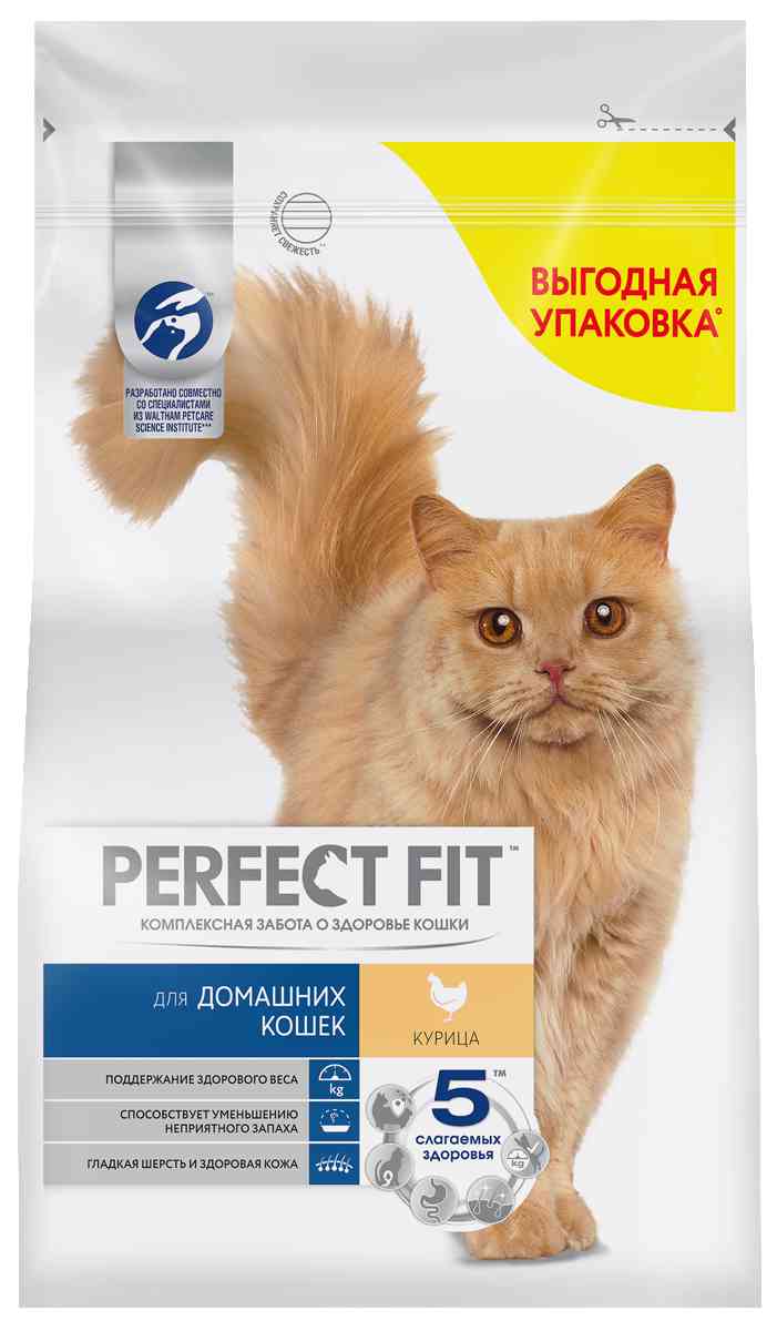 

Сухой корм для домашних кошек Perfect Fit