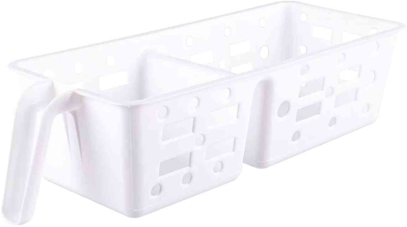 

Органайзер универсальный Полимербыт белый M две секции