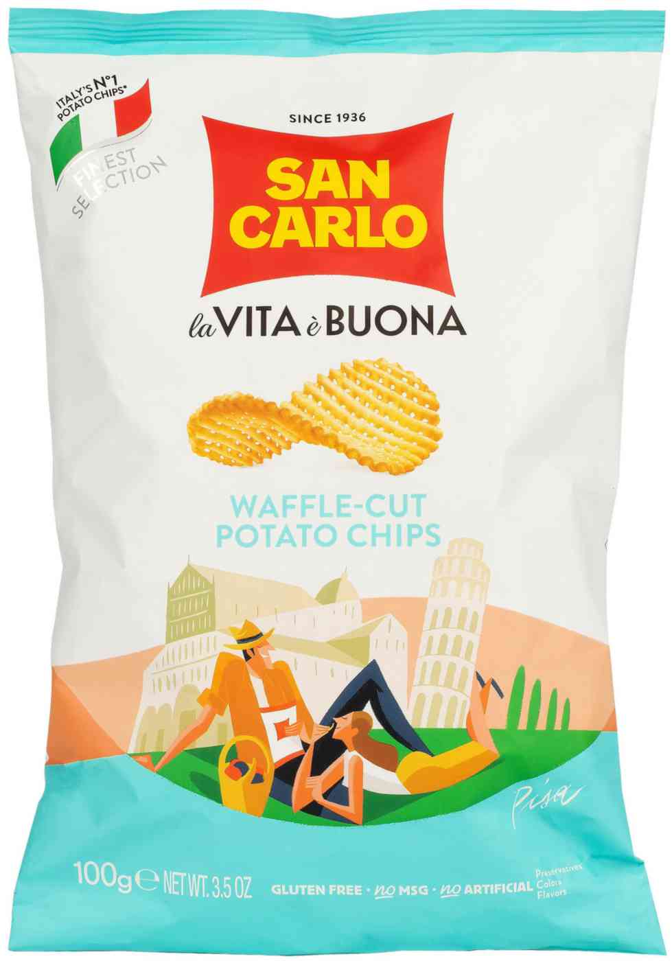 Чипсы вафельные San Carlo