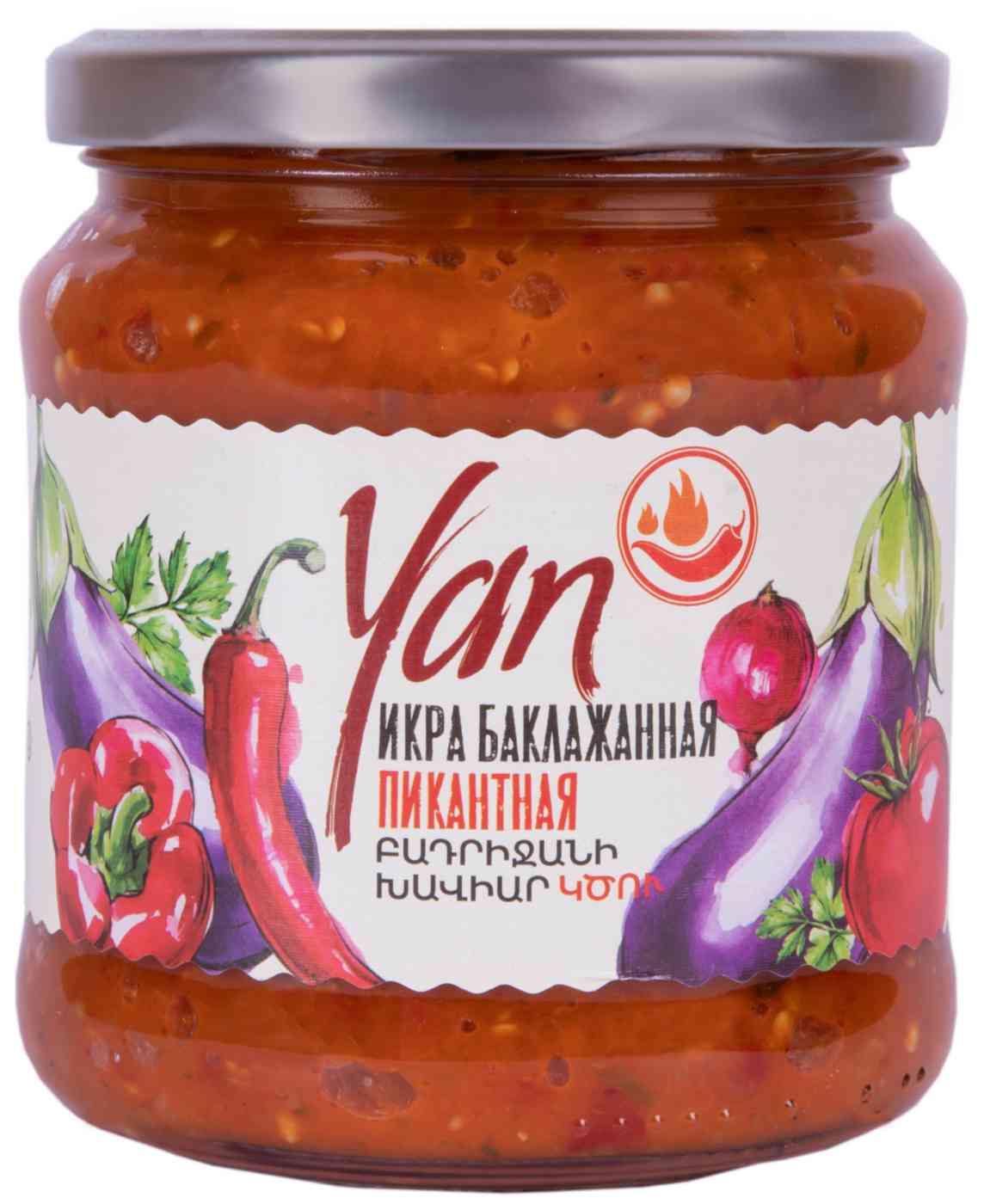 Икра баклажанная пикантная Yan
