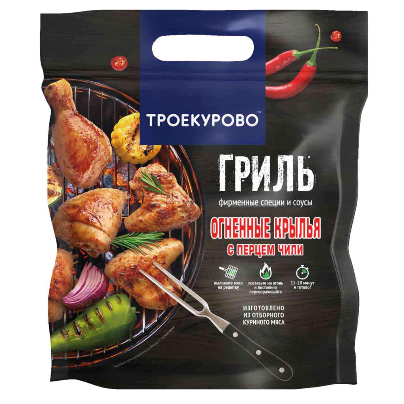 

Крылья цыпленка-бройлера охлажденные Троекурово