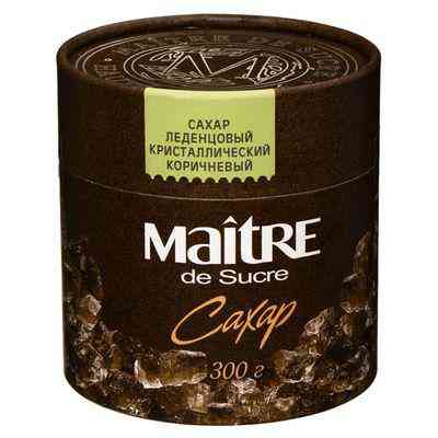 Сахар леденцовый Maitre De Sucre коричневый кристаллический