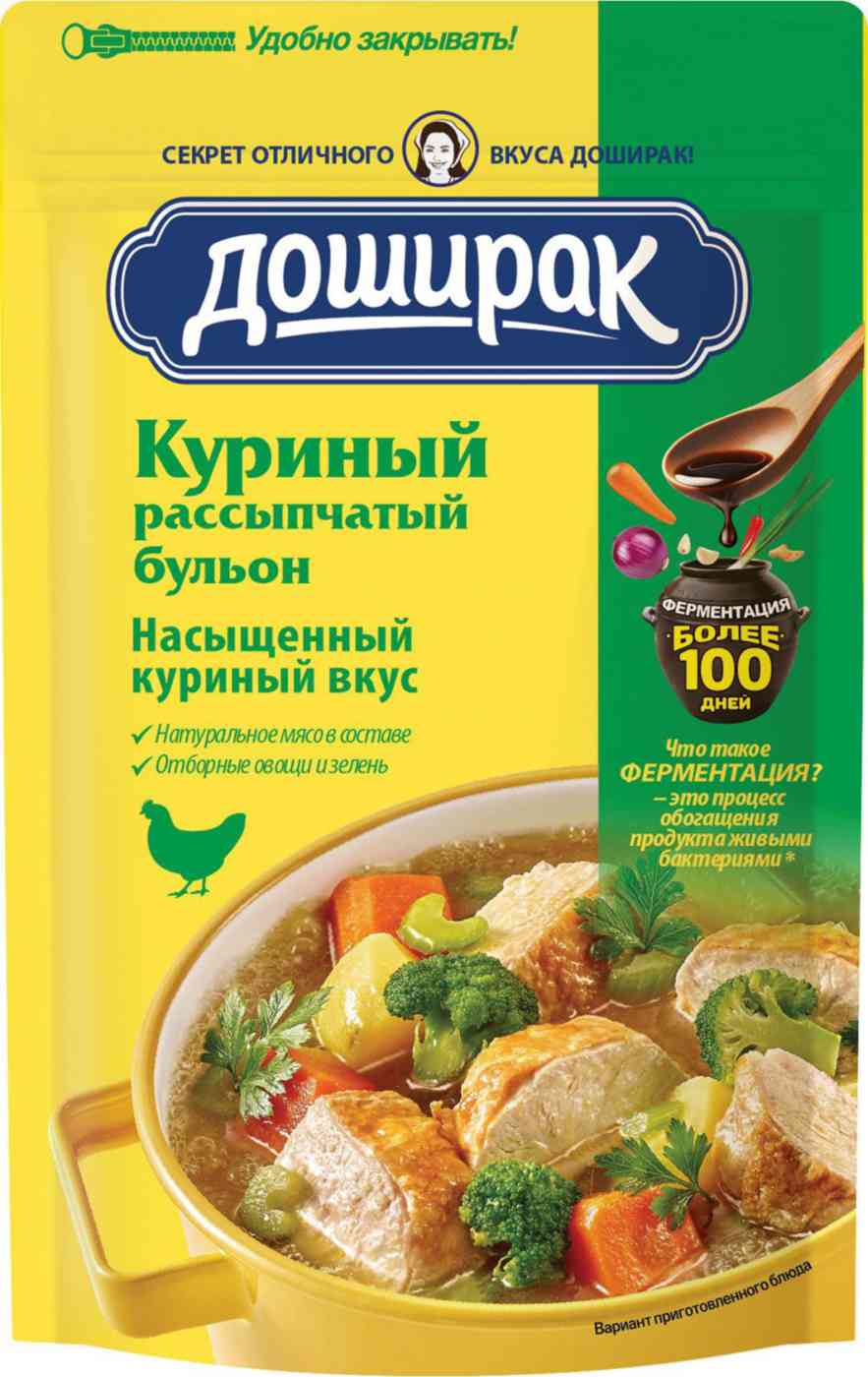 

Бульон Доширак Куриный рассыпчатый