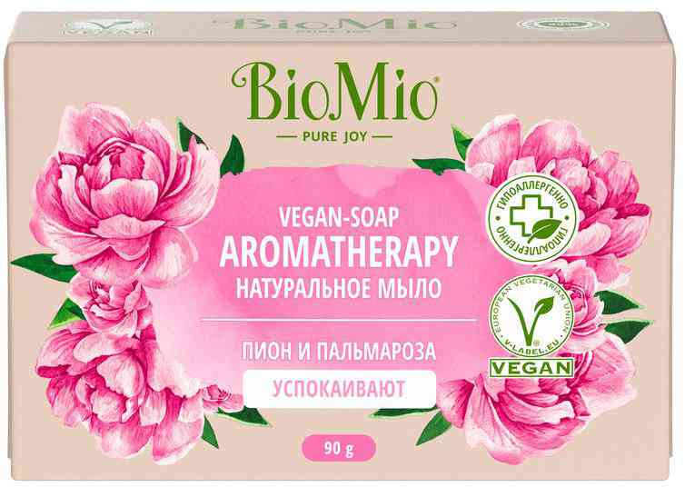 

Мыло натуральное BioMio Aromatherapy Пион и пальмароза