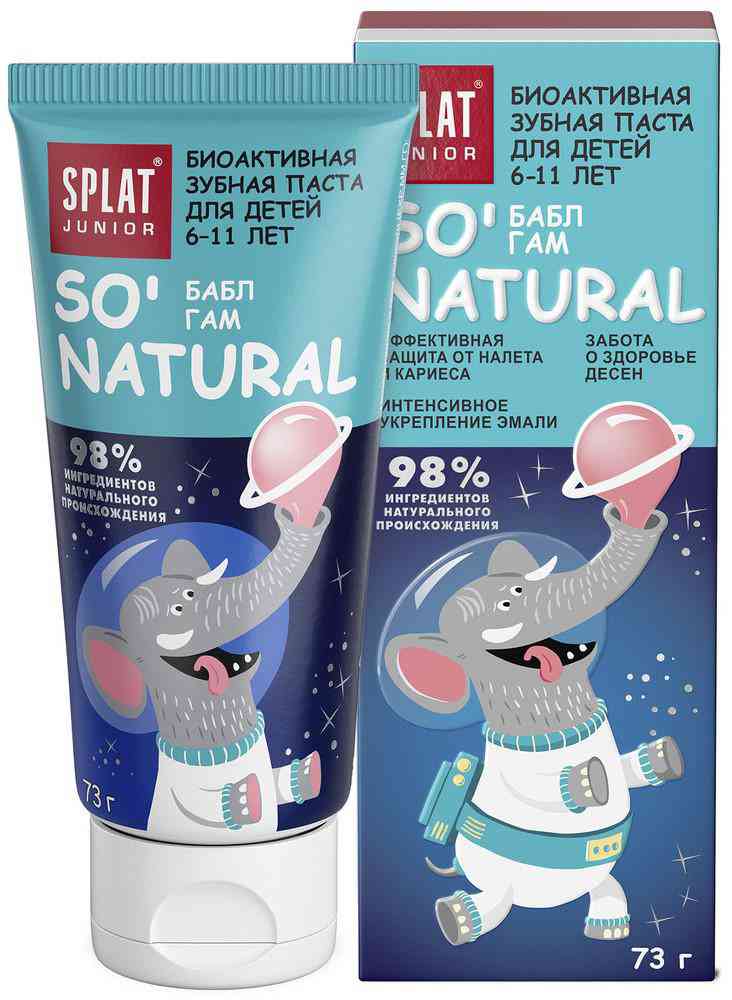 

Зубная паста для детей биоактивная Splat Junior Бабл Гам 6-11 лет