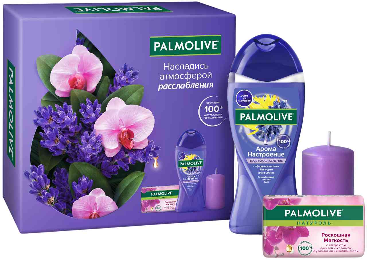 

Подарочный набор Palmolive Твое расслабление (гель для душа, свеча, мыло)
