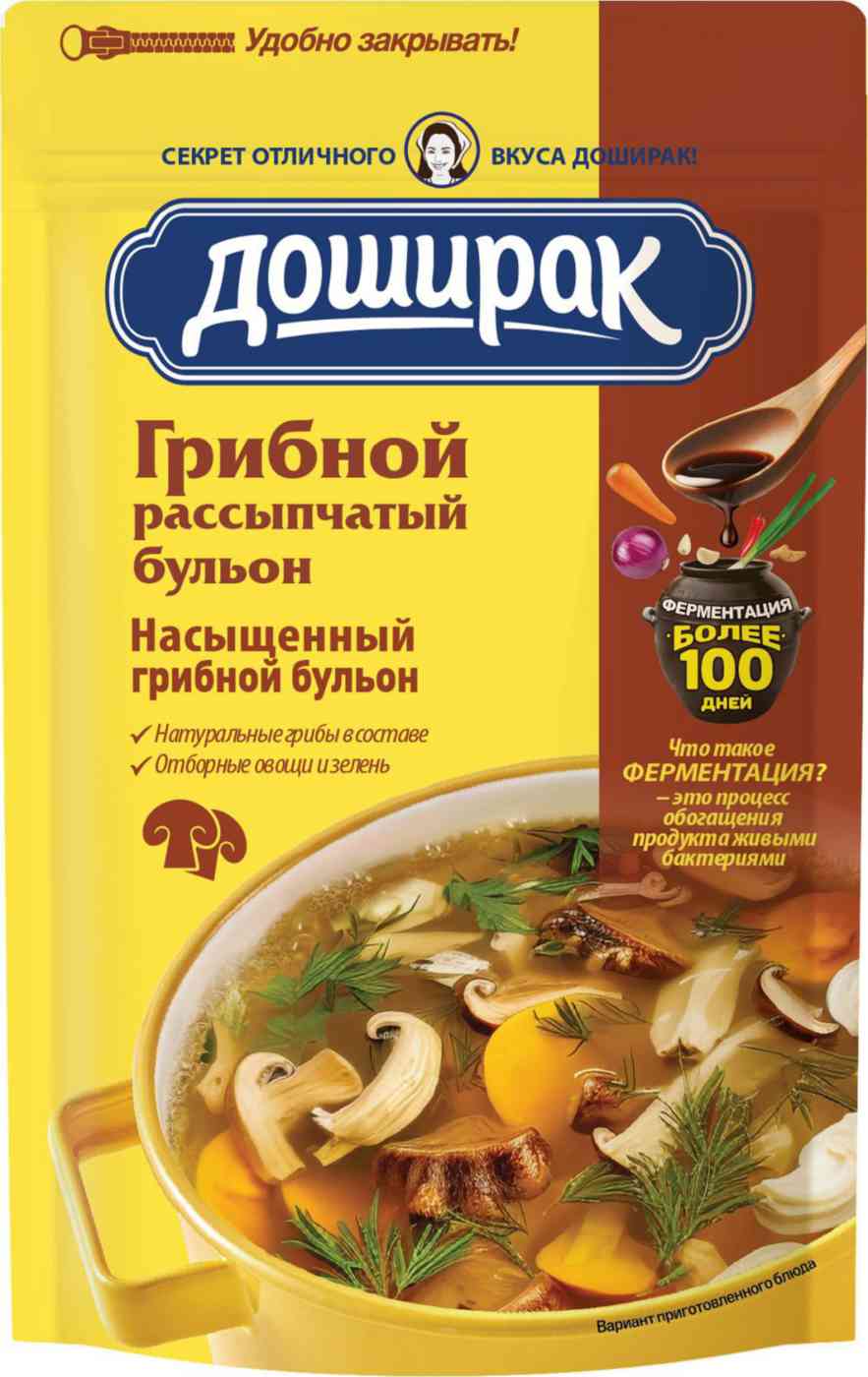 

Бульон Доширак Грибной рассыпчатый