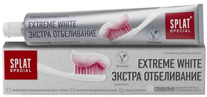 

Зубная паста отбеливающая Splat Special Extreme White