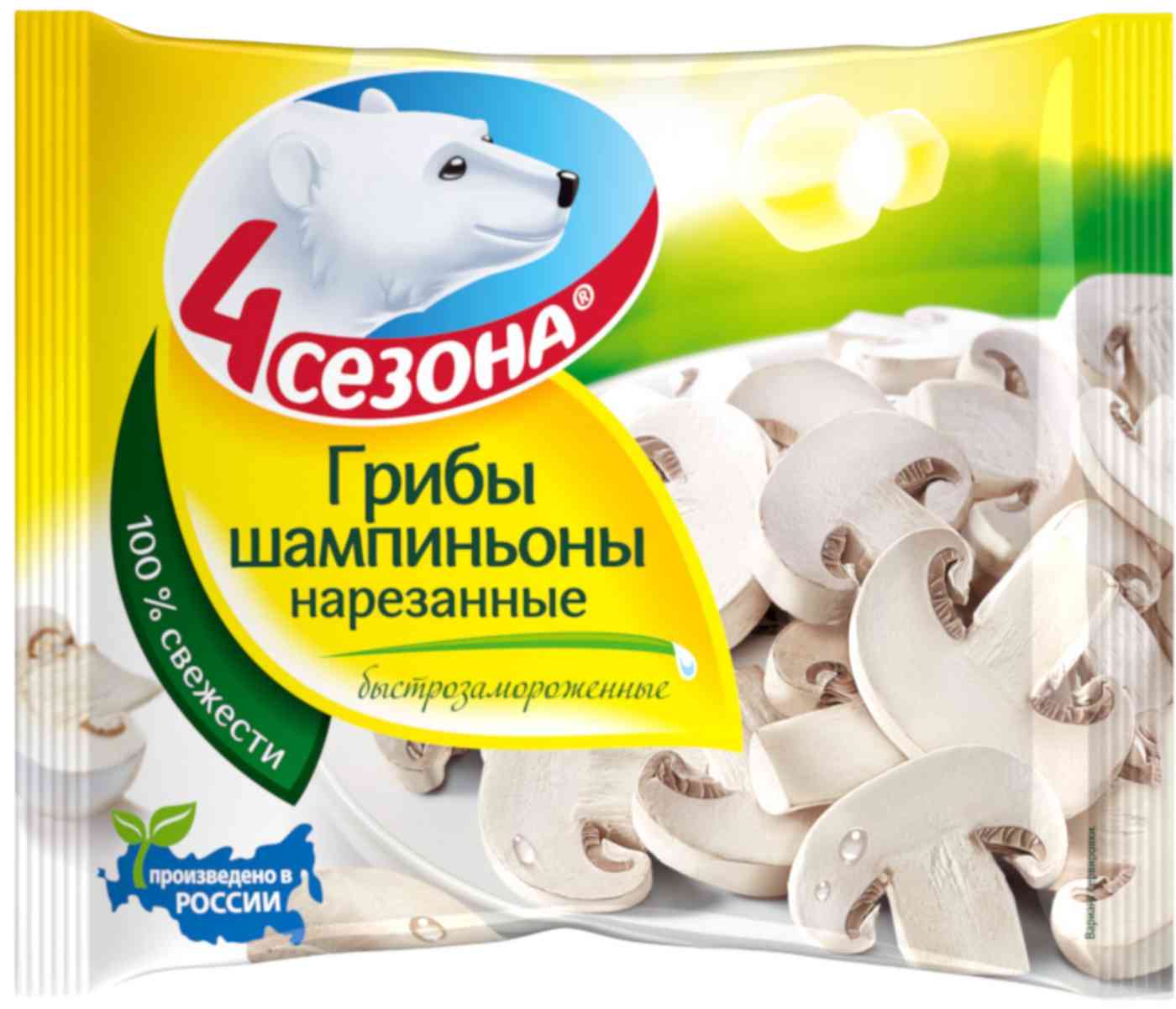 Шампиньоны нарезанные 4 Сезона