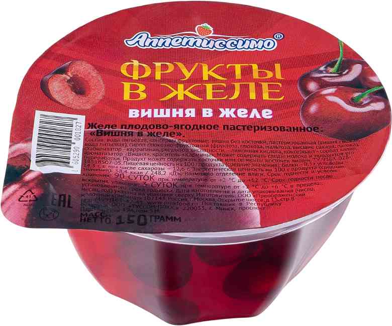 

Желе Аппетиссимо Вишня