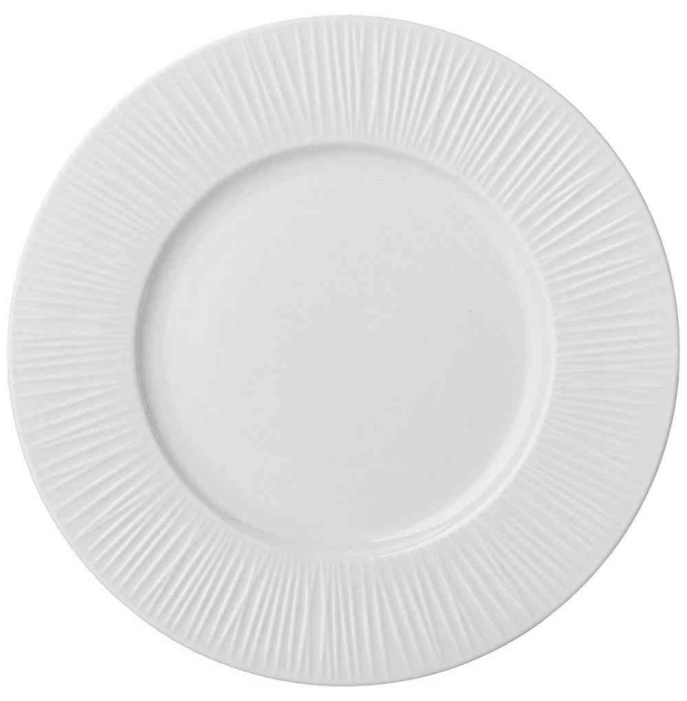 

Тарелка обеденная фарфоровая Адела белая