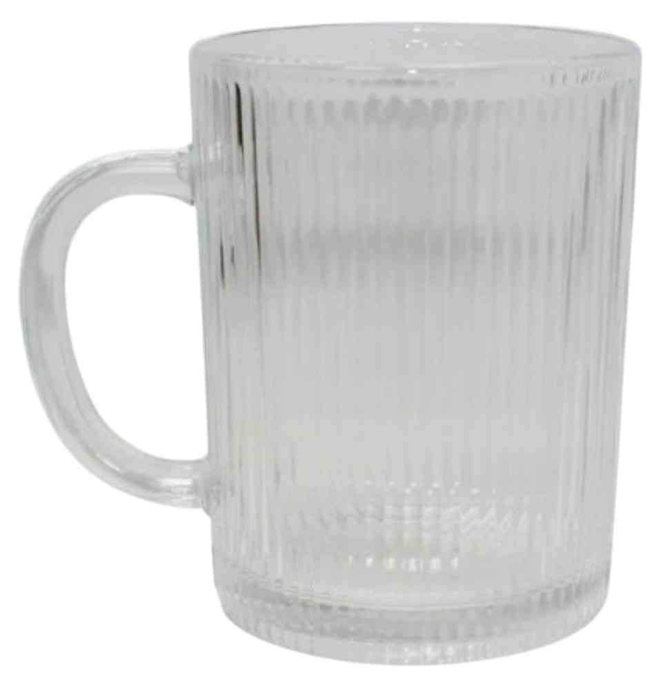 Кружка стеклянная прозрачная