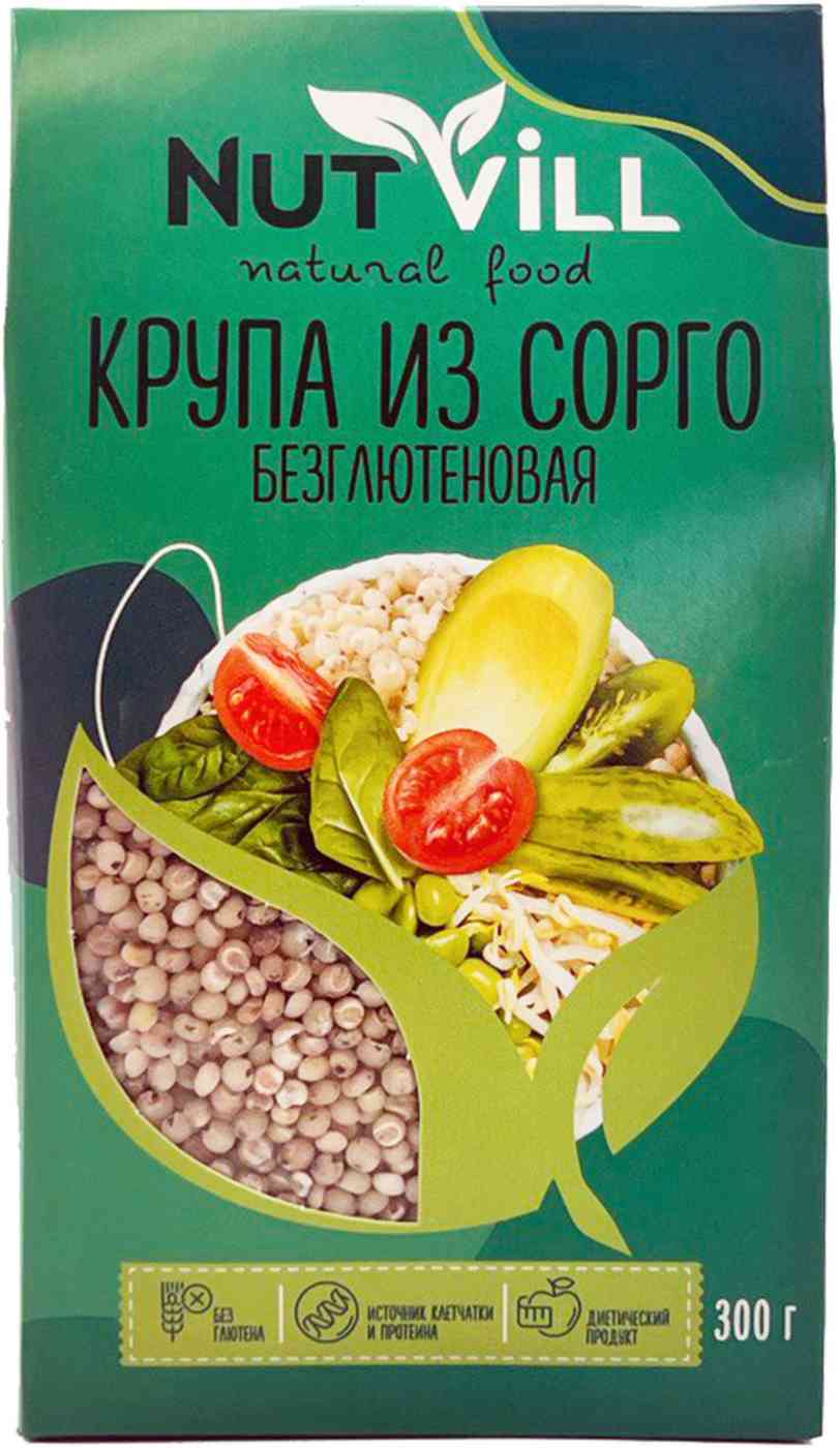 Крупа из сорго безглютеновая Nutvill, 300 г — купить в Москве в  интернет-магазине «GLOBUS»