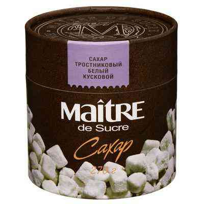 Сахар тростниковый Maitre De Sucre белый кусковой