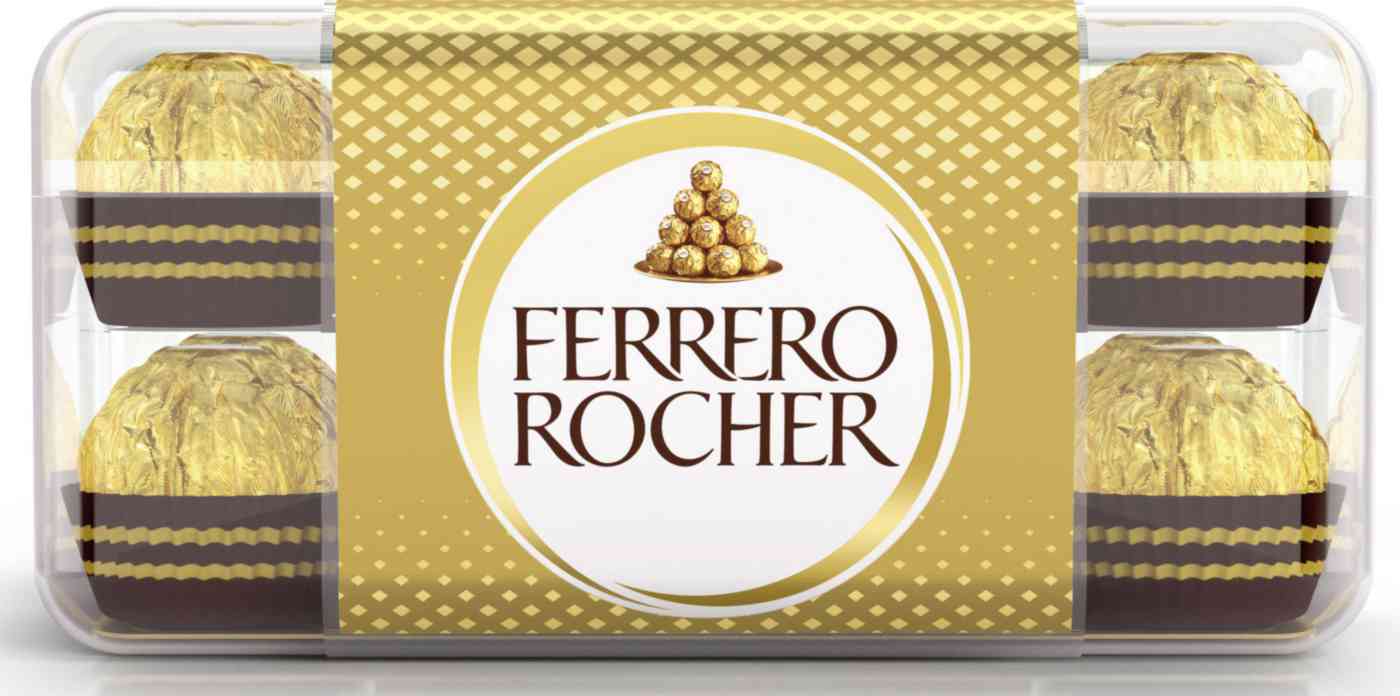 

Набор конфет из молочного шоколада Ferrero Rocher с начинкой из крема и лесного ореха