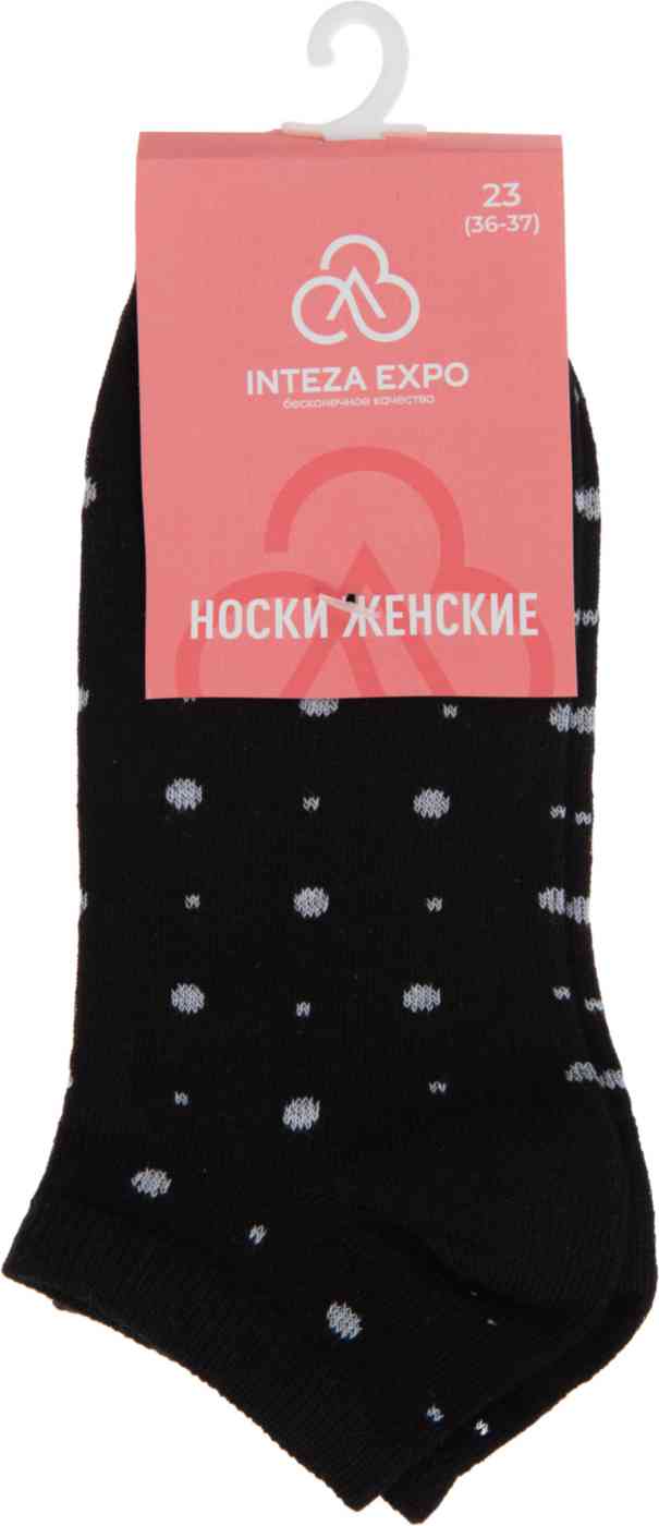 

Носки женские Inteza в горошек цвет: черный