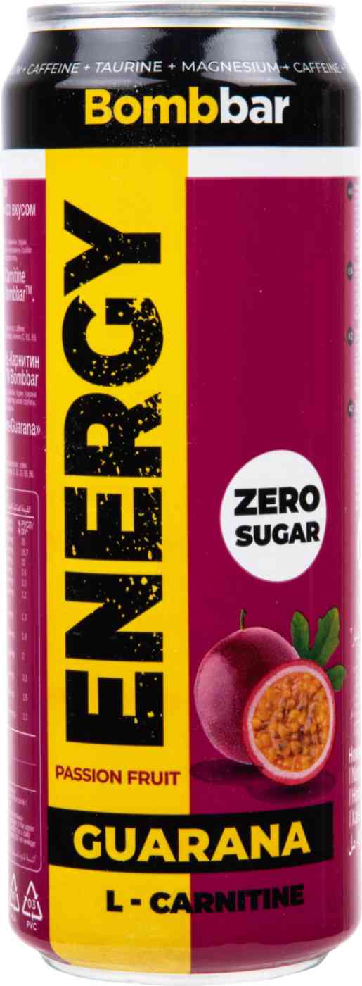 

Энергетический напиток BombBar Energy маракуйя