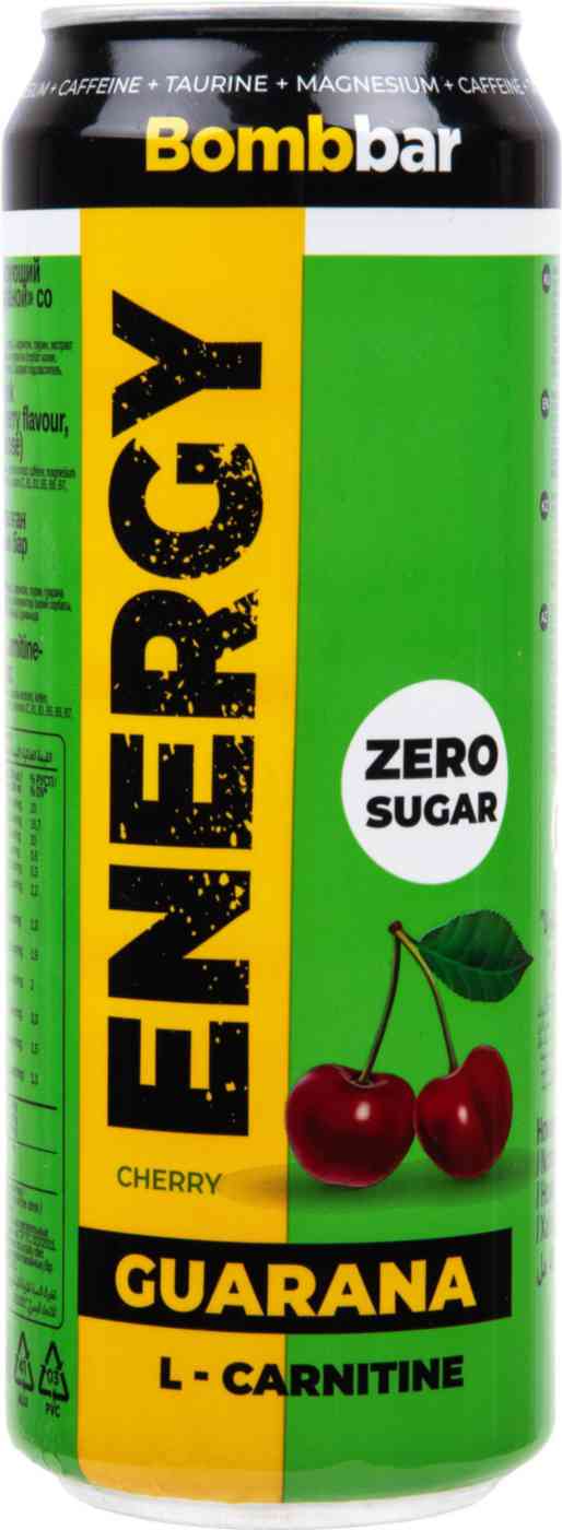 

Энергетический напиток BombBar Energy вишня