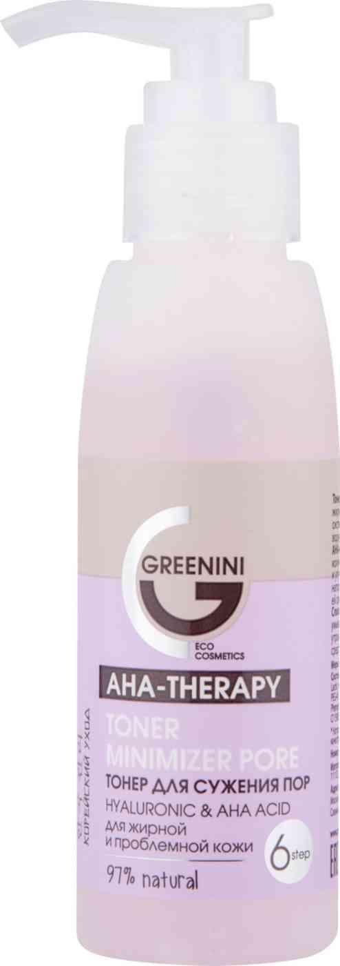 

Тонер для сужения пор для жирной и проблемной кожи Greenini