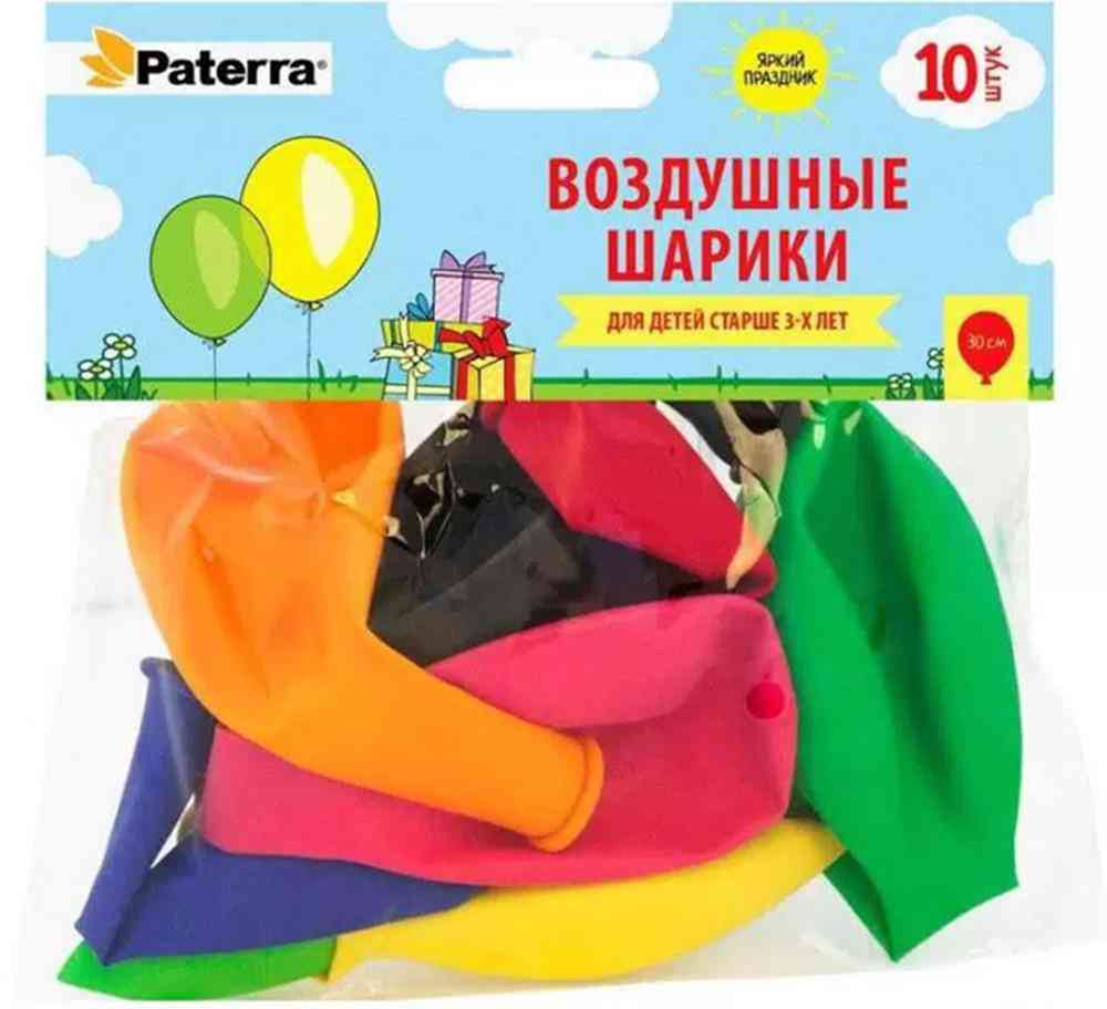 

Воздушные шарики Paterra круглые разноцветные
