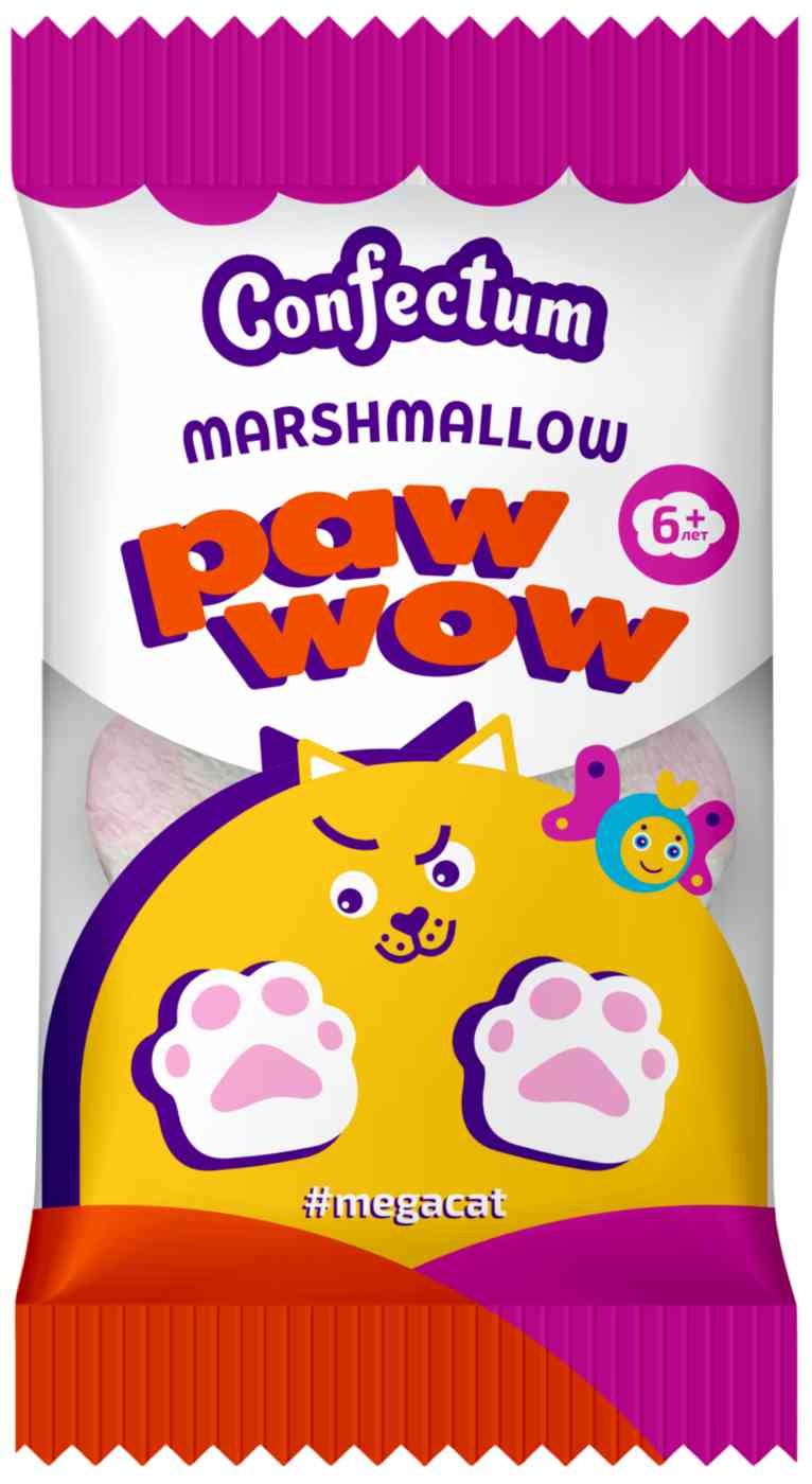 Маршмеллоу Confectum Paw Wow малина в ассортименте