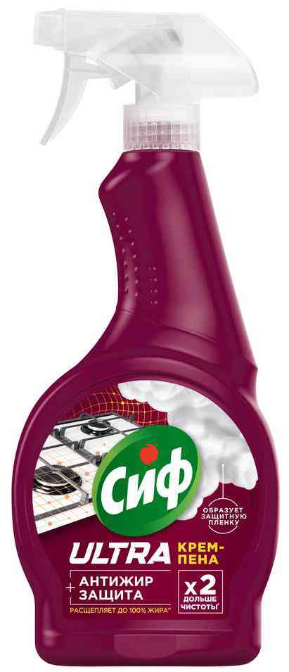 Чистящая крем-пена Сиф Ultra Антижир Защита 180₽
