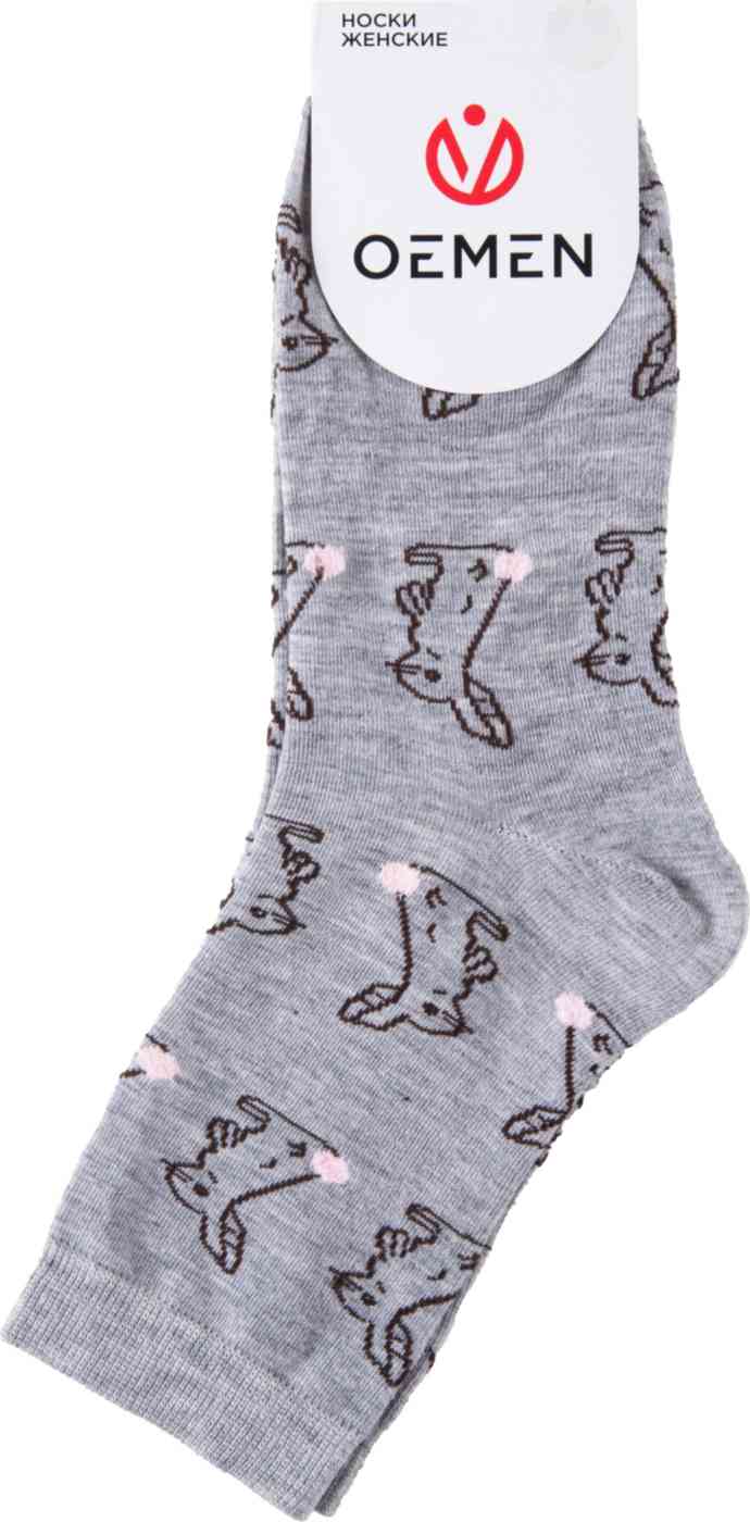 

Носки женские Кролики, цвет серый