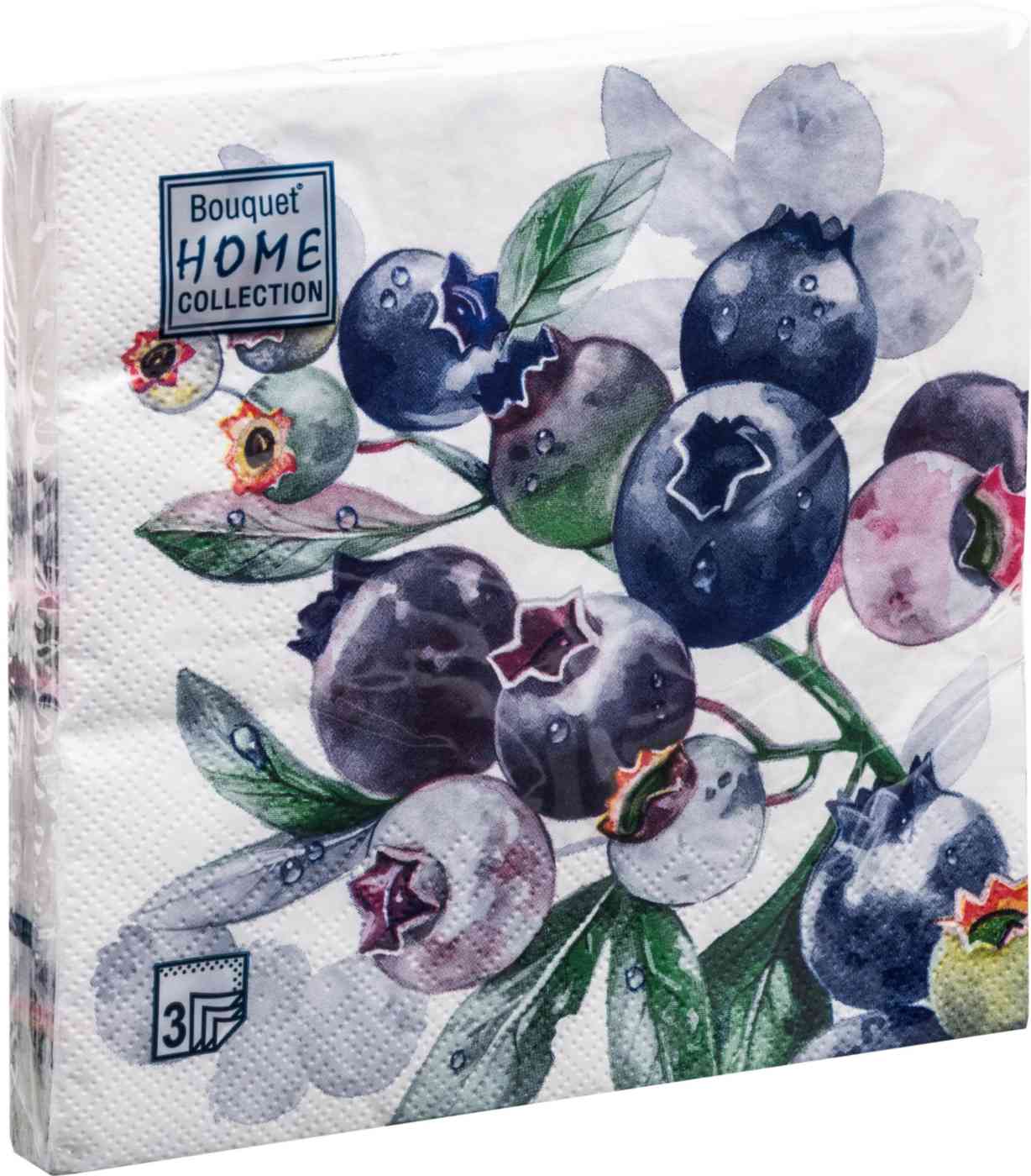 Салфетки бумажные Bouquet Home Collection Черника