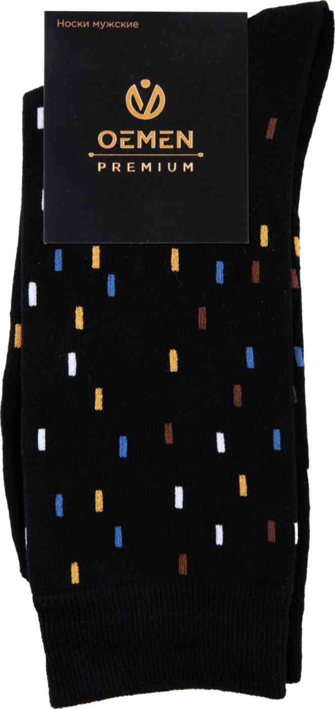 

Носки мужские с геометрическим принтом, цвет черный