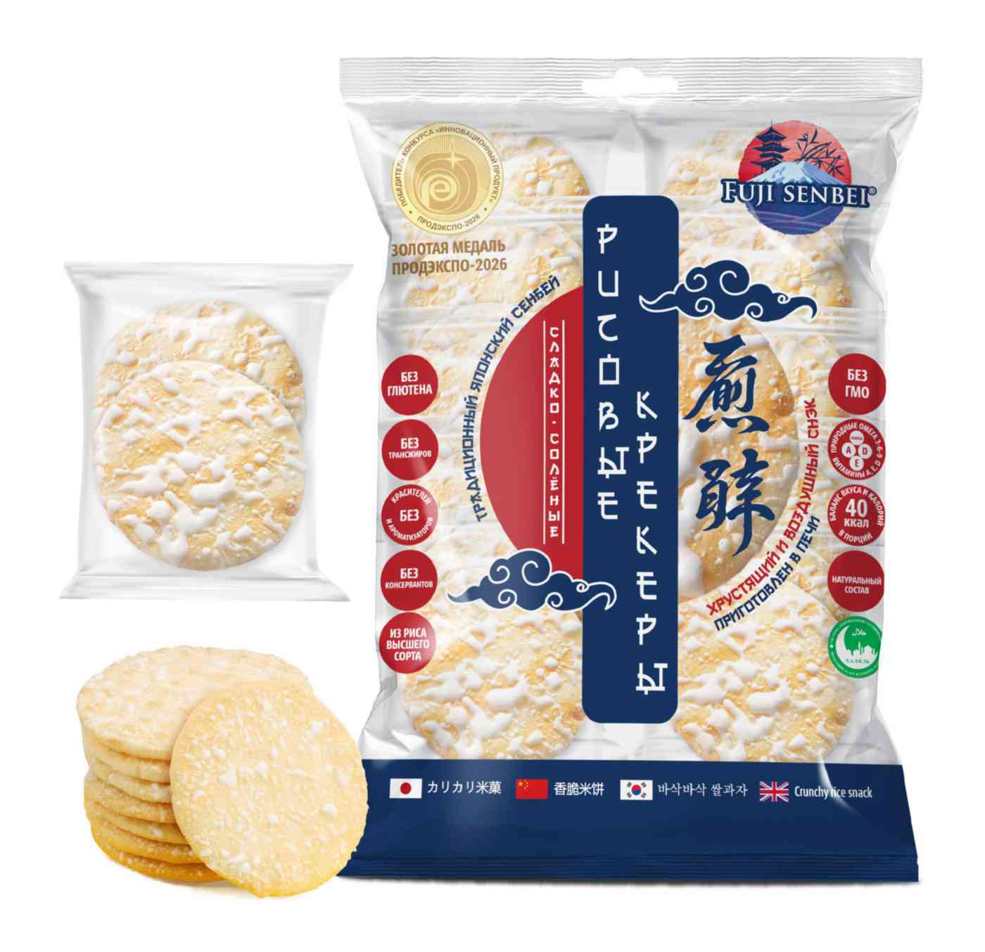 Рисовый крекер Fuji Senbei сладко-соленый