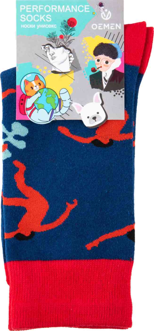 

Носки мужские Танец, цвет синий, красный