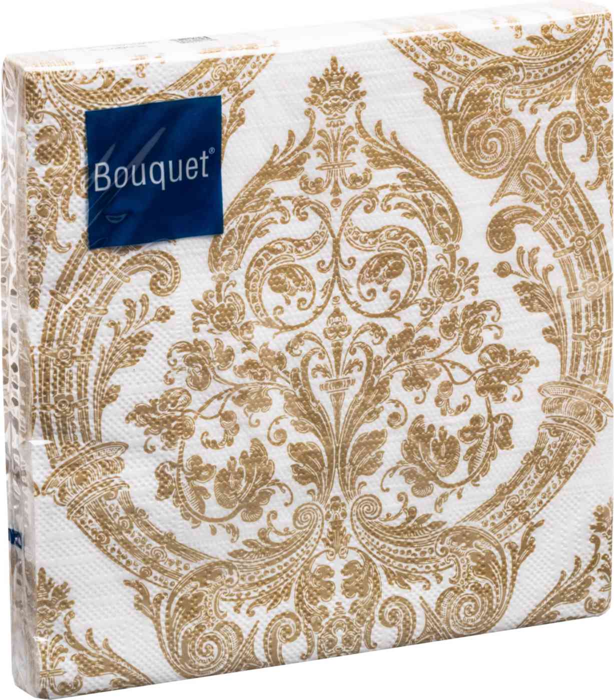 Салфетки бумажные Bouquet Барокко золото