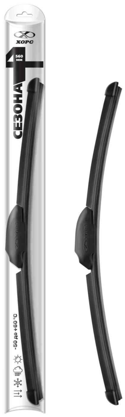 

Щётка стеклоочистителя бескаркасная Хорс 4 сезона