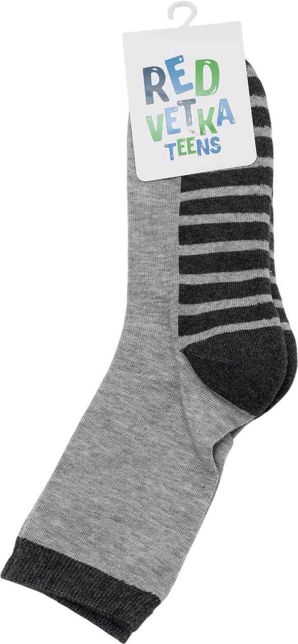 

Носки детские, след махровый, теплые, полосы, серые