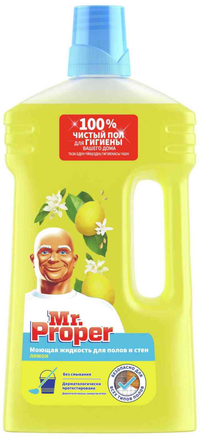 

Моющая жидкость для полов и стен Mr. Proper Лимон
