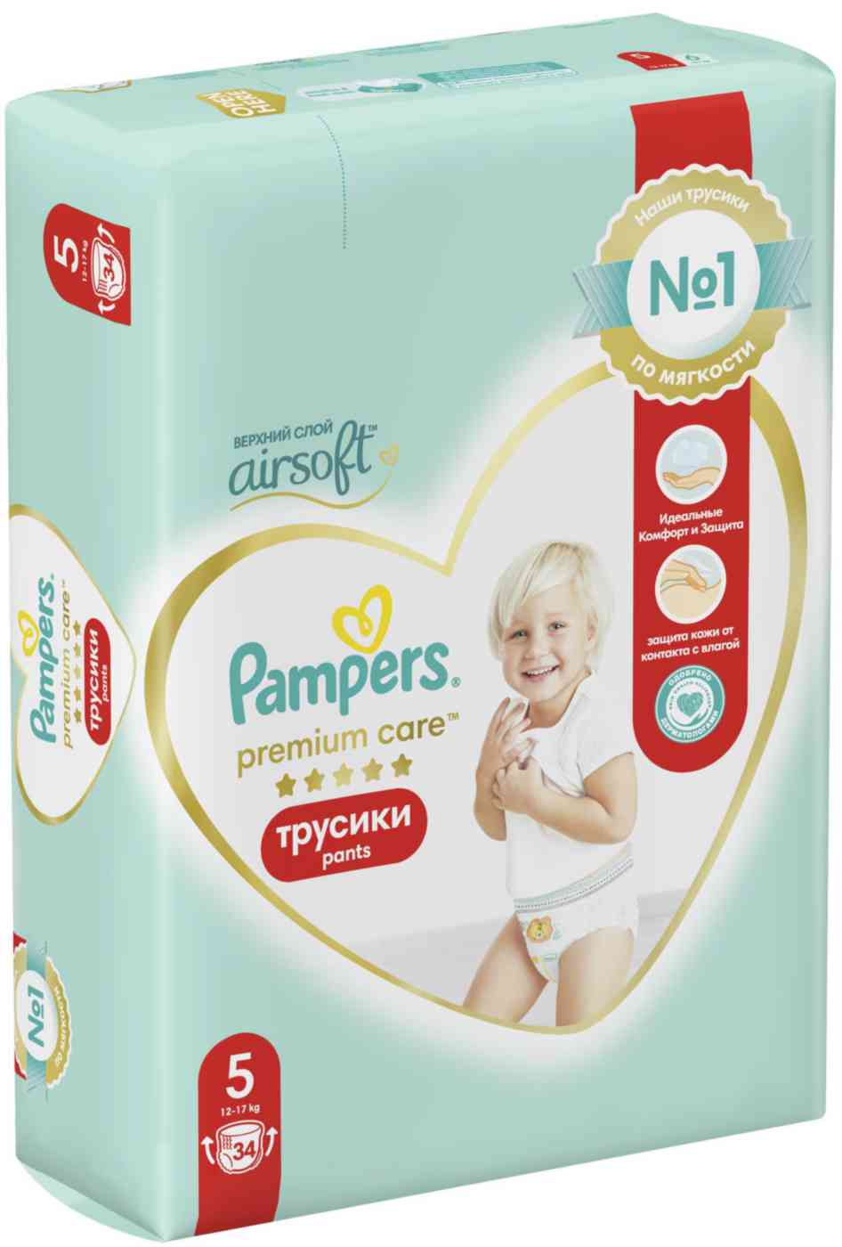 

Подгузники-трусики Pampers Premium Care 5 (12-17 кг)