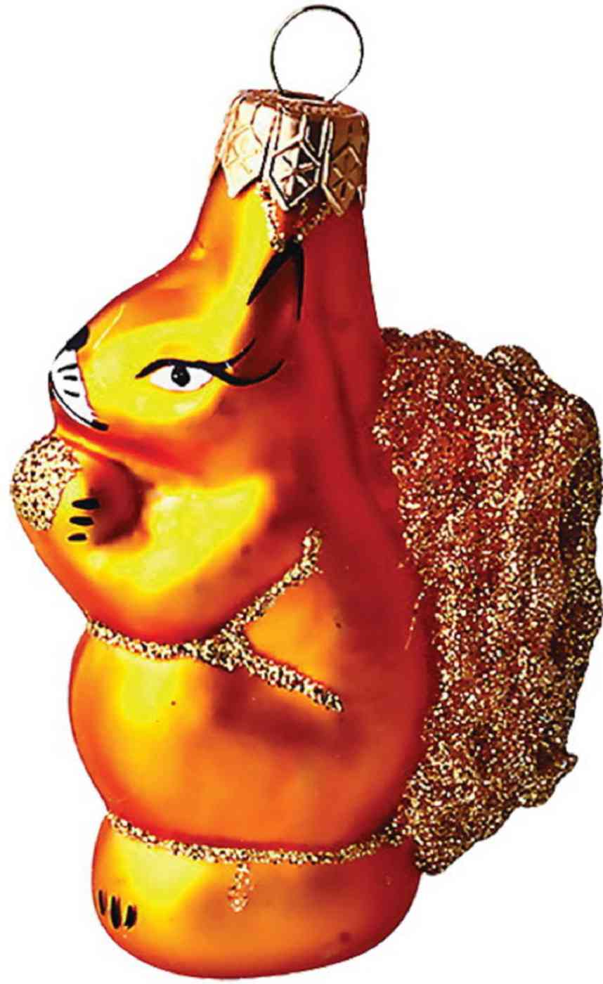 

Ёлочное украшение Белочка, стекло