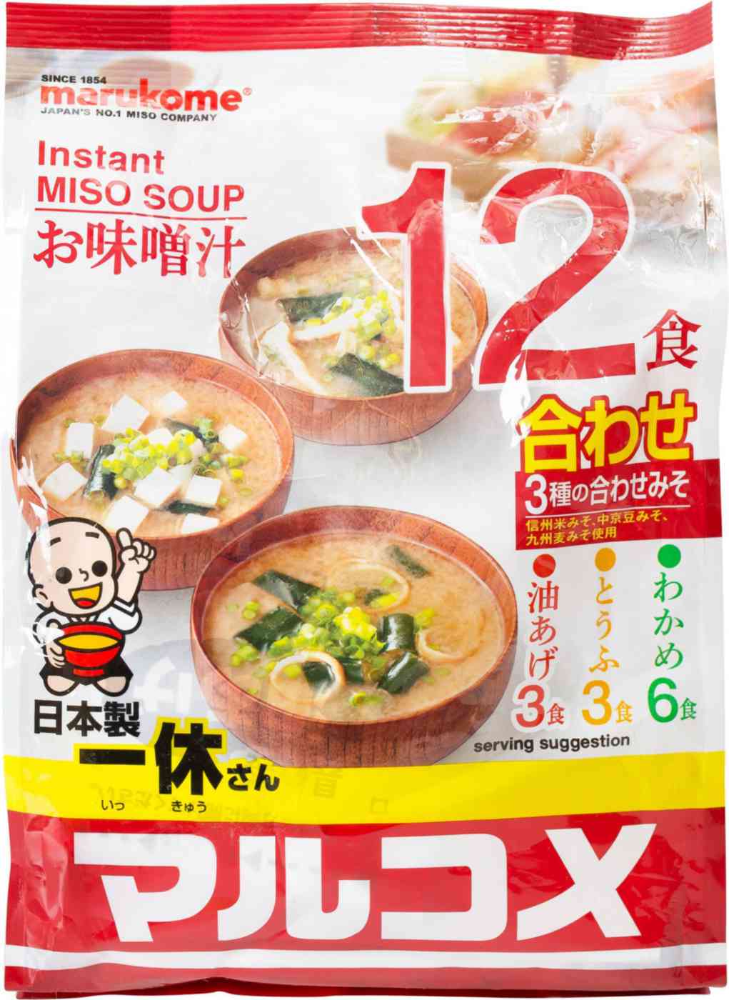 

Основа для супа Мисо Marukome ассорти