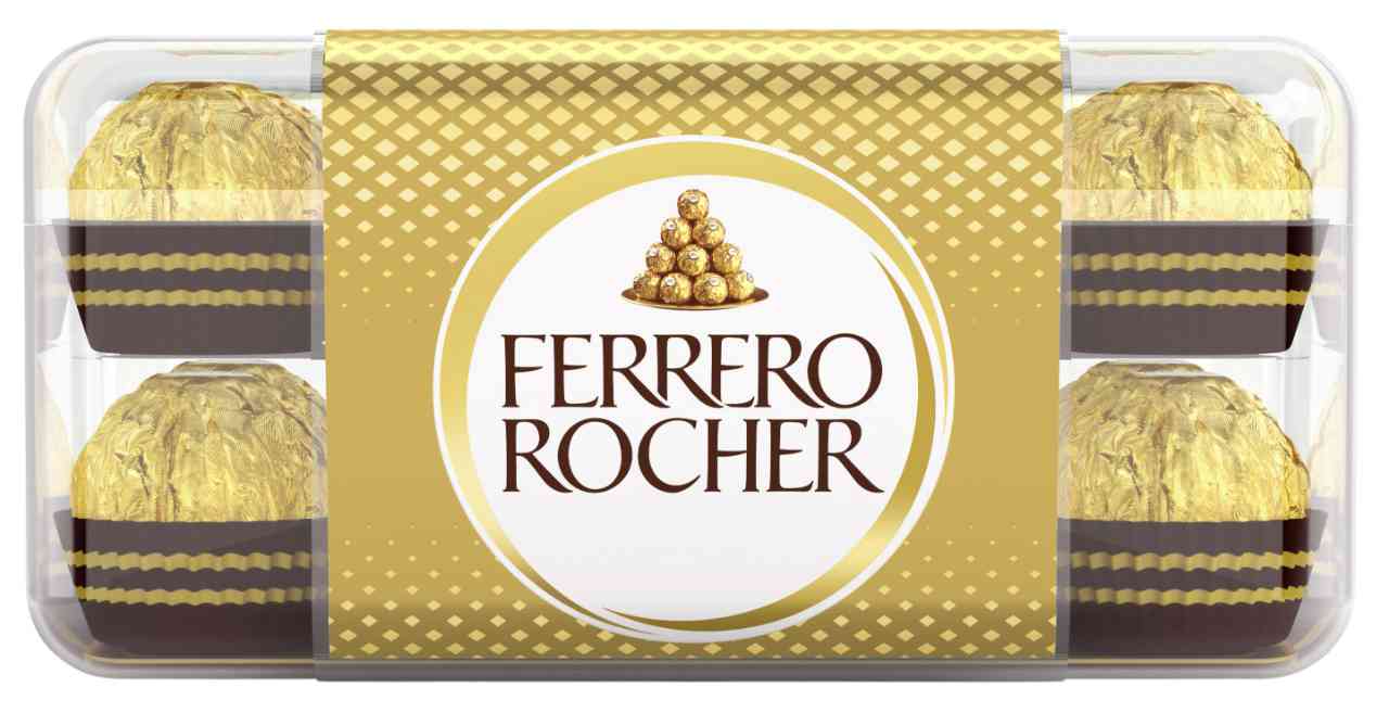 

Набор конфет из молочного шоколада Ferrero Rocher с начинкой из крема и лесного ореха