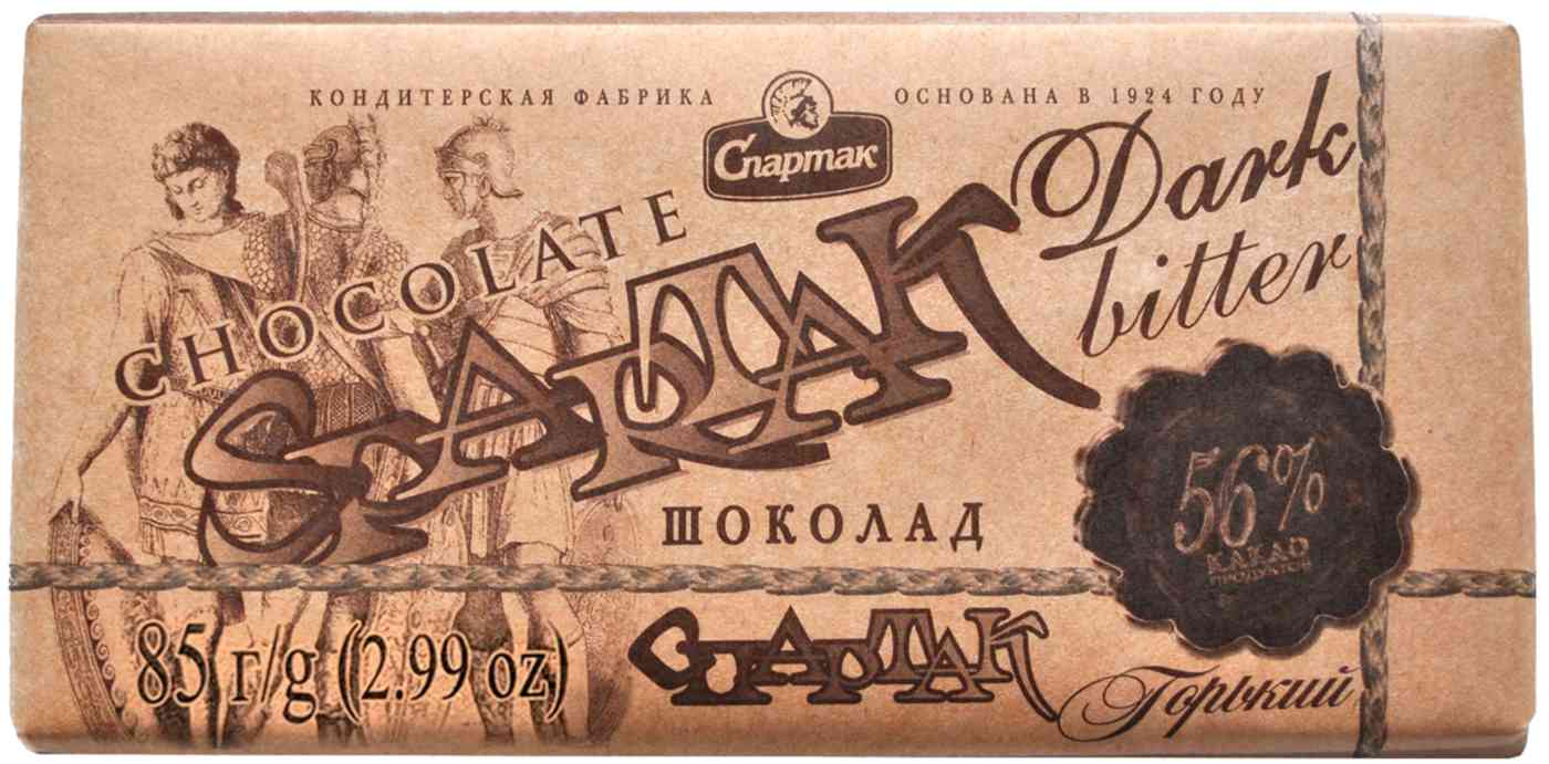 

Шоколад горький Спартак